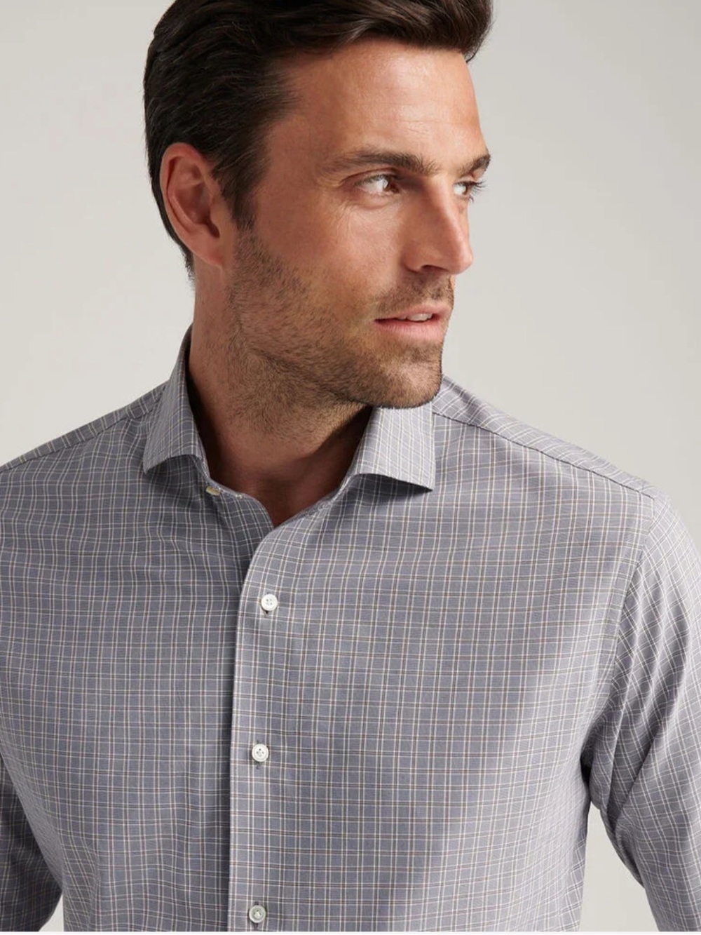 NWT Peter Millar Bechet Performance Poplin Sport Shirt: Nebula (XL)